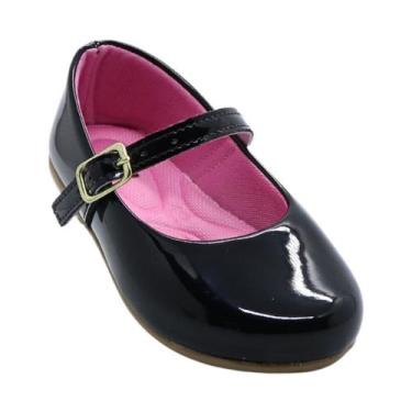 Imagem de Sapatilha Feminina Rasteira Verniz Infantil Sapato Menina Daminha Dama