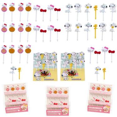 Imagem de Mini Garfinhos Palitinhos Infantil Petisco Para Frutas 40pçs - PromoGa