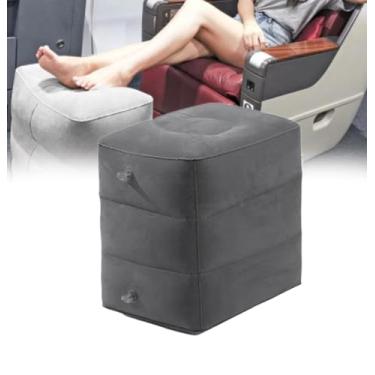 Imagem de Mediss Almofada Inflável para Apoio de Pés, Banco de Elevação de Pernas para Mesa de Escritório, Carro, Cadeira, Viagem de Avião, Idosos Acamados, Altura Ajustável