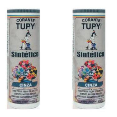 Imagem de Corante Tupy Sintético P/ Tingir Botões , Zíper  2 Unidades, Cinza