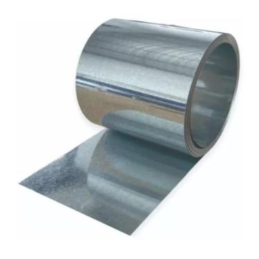 Imagem de Chapa Galvanizada Zincada 20cmx8m P/ Calhas Rufos E Portões - Construc