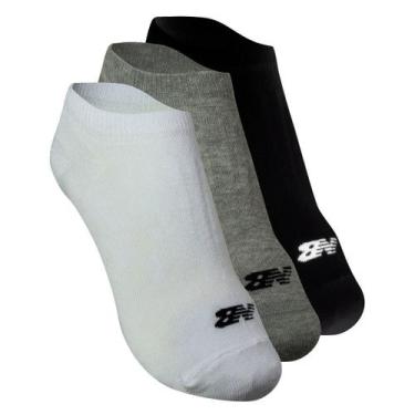Imagem de Kit 3 pares de meia New Balance invisível 39 a 42 3 cores