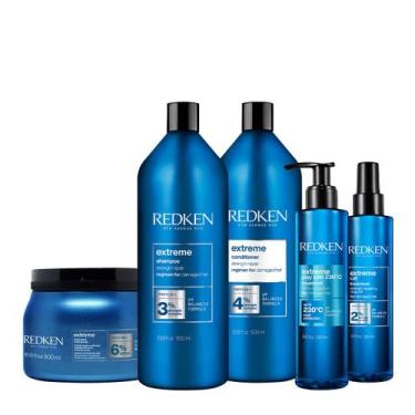 Imagem de Kit Redken Extreme Cat Salon Total Leave-in (5 produtos)