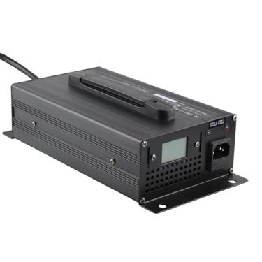 Imagem de Lzyjckh Carregadores de Baterias para Empilhadeiras 12V/24V/36V/48V/60V/72V Várias conexões de saída disponíveis, para Empilhadeiras Elétricas, Barcos, Carrinhos de Golfe,12v 40a black,2#