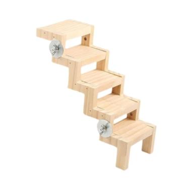 Imagem de IEUDNS Escada de escalada para gaiola de pássaros, escada de escalada para papagaios, poleiro para pássaros, araras, periquitos, calopsitas, tentilhões, 18x9.3x5.3 Cm
