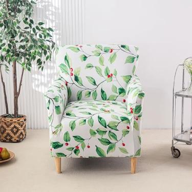 Imagem de WMLTZFUS Capas de cadeira Wingback estampadas com braços, protetores elásticos macios, protetor de móveis fácil de instalar para escritório e casa - Tipo 05||Tamanho regular