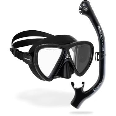 Imagem de Kit Mergulho Máscara+snorkel Cressi Ikarus & Orion - Preto