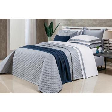 Imagem de Cobre Leito Queen Laisa Bordado 400 Fios 100% Algodão - Doce Lar Enxov