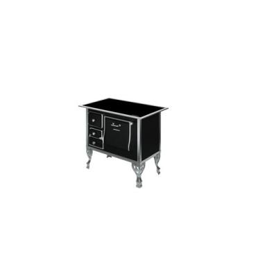 Imagem de Fogão Colonial N1 Vitrocerâmica Preto Moldura Direito Antonow