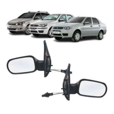 Imagem de Par Retrovisor Externo Palio Fire 4p Controle Manual Lado Esquerdo Dir