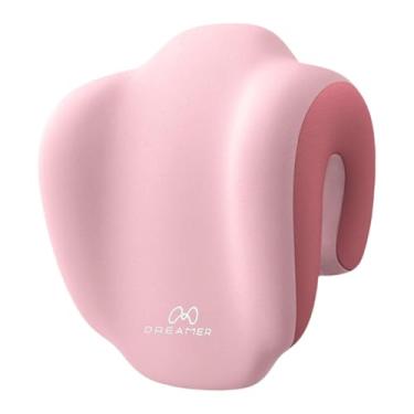 Imagem de Kokiya Almofada para dormir na mesa, espuma viscoelástica, multiuso, confortável para cadeira de trabalho, almofada para pescoço, suporte para pescoço, Rosa Rosa