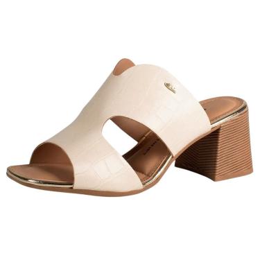 Imagem de Tamanco Feminino Conforto Casual Salto Médio Dakota