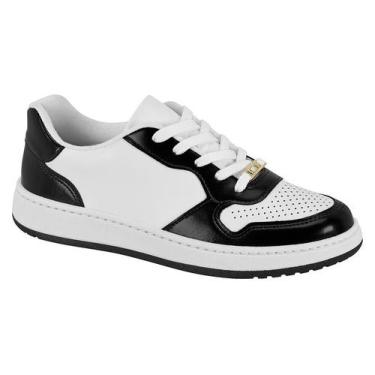 Imagem de Tênis Vizzano Casual Com Design Moderno E Confortável Preto/Branco, Pr