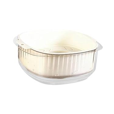 Imagem de Baoblaze Tanque de tartarugas aquático para tartarugas, lagostins, caranguejos e tartarugas transparentes com caixa de alimentação para aquecimento de água, Dupla Camada