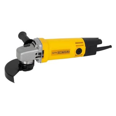 Imagem de Esmerilhadeira Angular 4 1/2" 650W 127V – Alta Rotação 11.000 RPM, Trava de Eixo, Empunhadura Lateral, Ideal para Corte e Desbaste em Metais