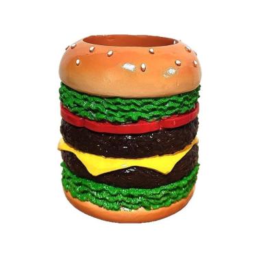 Imagem de Porta-canetas Porta-lápis Pot Creative Resin Hamburger