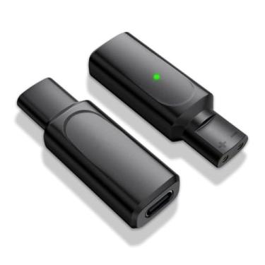Imagem de chenyang 2 unidades USB C para 2 pinos DC 5V/12V adaptador de alimentação para barbeador, aparador de cabelo castanho