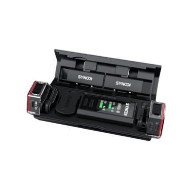 Imagem de SYNCO Microfone Lavalier sem fio G4, transmissor duplo de 2,4 G, alcance estável, 48 kHz 24 bits, microfone de lapela de 24 bits, para aulas online, fluxo de vlog, YouTube, para câmera, smartphone