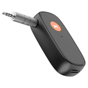 Imagem de Shakven Transmissor receptor sem fio, adaptador sem fio para carro | Conversor de adaptador sem fio - Conector auxiliar 2 em 1 para casa, adaptador de áudio sem fio, áudio sem fio de baixa latência