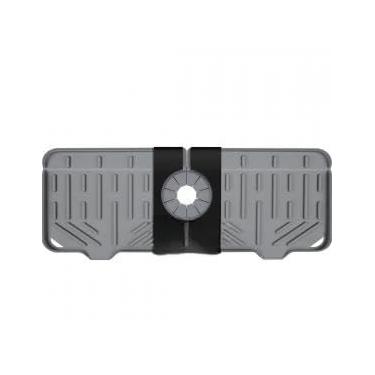 Imagem de Torneira de silicone, bandeja coletora de gotejamento, tapete de torneira de silicone, suporte de esponja para acessórios de pia de cozinha, utensílios, tapete de secagem para balcão de cozinha