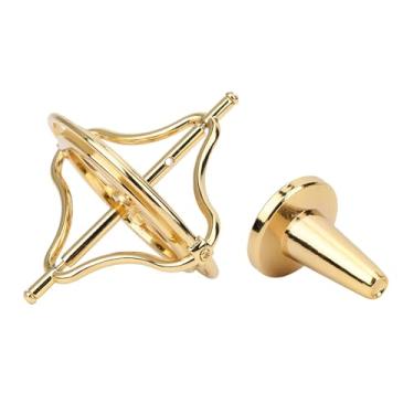 Imagem de Generic Brinquedo de Ponta de Dedo para Alívio de Estresse de Giroscópio de Liga Fascina Brinquedo de Adultos para Brincadeiras Internas (Ouro)