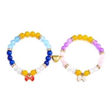 Imagem de KummerSaprk Pulseiras de navio de amizade para melhor amigo, pulseiras para casais, pulseiras combinando para melhores amigos, pulseiras de amizade para 2 pulseiras de aranha com contas, joias