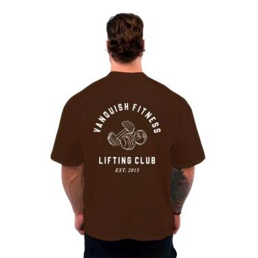 Imagem de Camiseta Oversized Masculina Streetwear Maromba Vanquish, Marrom, XG