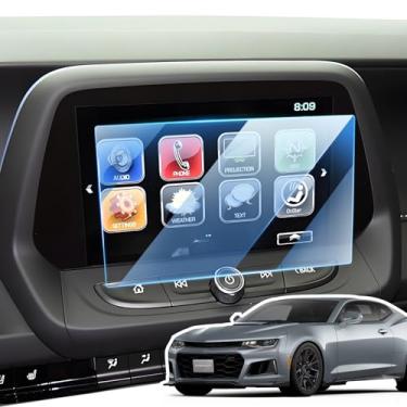 Imagem de LANGBEAN Protetor de tela para Chevy Equinox/Malibu/Traverse/Trailblazer/Encore tela sensível ao toque de 7 polegadas, transparente HD, alta sensibilidade, protetor de tela de navegação veicular de