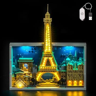 Imagem de BrickBling LED Light Compatible with Lego Paris – City of Love, Creative Lighting Kit Compatible with Lego 21064-No Model Included (Classic Version Light)