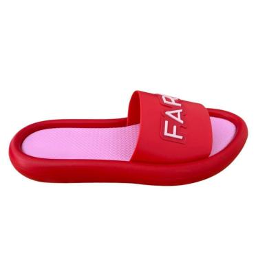 Imagem de Sandália Farm Logo Emborrachado Vermelho-Feminino