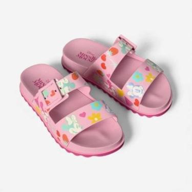Imagem de Chinelo Slide Infantil Disney Summer II Minnie Grendene Kids Rosa-Feminino