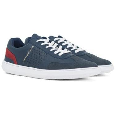 Imagem de Tênis Masculino Tommy Hilfiger Casual Daniel 23 Couro Confortável Original 04491-Masculino
