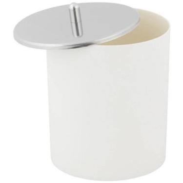 Imagem de Lixeira De Banheiro - Plástico E Metal - 5 Litros - Branco