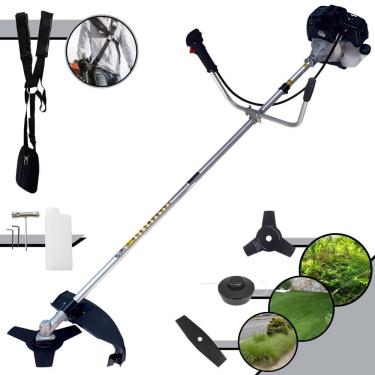 Imagem de Roçadeira À Gasolina Toyama Rt43lb-25a + Lâmina 2 Pontas