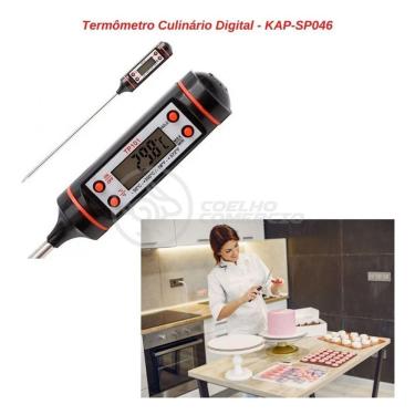 Imagem de Termômetro Culinário Cozinha Digital Mede -50ºc A +300ºc