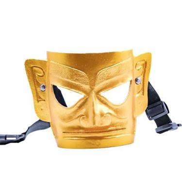 Imagem de Máscara Cosplay Golds Sanxingduis Full Face Halloween Resina - yiweisa