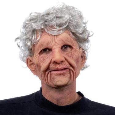 Imagem de Máscara de cosplay Old Grandma Latex, adereço de fantasia de Halloween