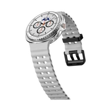 Imagem de Pulseira De Silicone De 46mm Para Samsung Galaxy Watch 8 Classic 44mm 