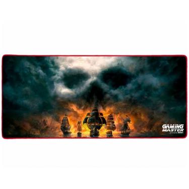 Imagem de Mouse Pad Gamer K-MEX Pirata, FX-X7935302, Grande, 80cm x 35cm, Base Emborrachada, Bordas Costuradas - FXX79353021CK2X
