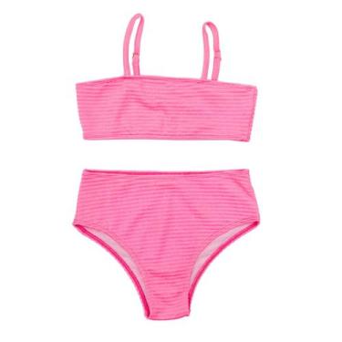 Imagem de Biquíni Infantil Juvenil Menina Praia Liso Básico Verão - Tutti-Fruti,