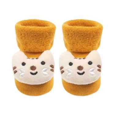 Imagem de Meias De Bebê Recém-Nascido E Infantil De Natal Com Papai Noel, Boneco