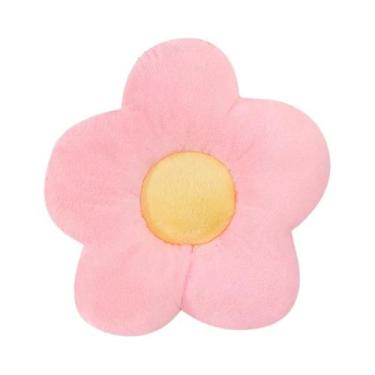 Imagem de Almofada Decorativa De Pelúcia Macia Em Formato De Flor Para Cadeira, 
