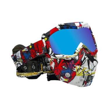 Imagem de Máscara De Capacete De Motocross Respirável E À Prova De Poeira Para M