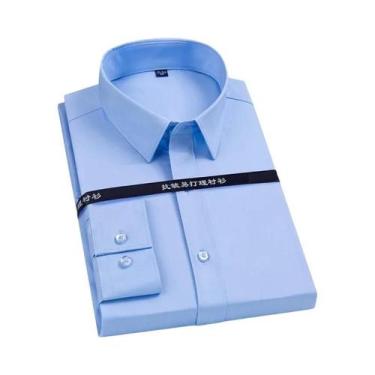 Imagem de Camisa Social Masculina Extra Grande 7XL De Fibra De Bambu Sem Necessi