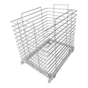 Imagem de Tulha Deslizante Cesto Roupa De Base 45x42x47 C Trilhos 7027 - GTB