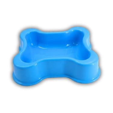 Imagem de Comedouro Pet Linha Osso (700ml) Cor Azul FAMAPET