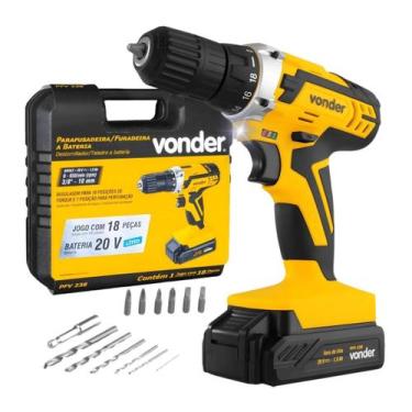 Imagem de Parafusadeira/Furadeira de Impacto Bateria 20V PFV238I Vonder