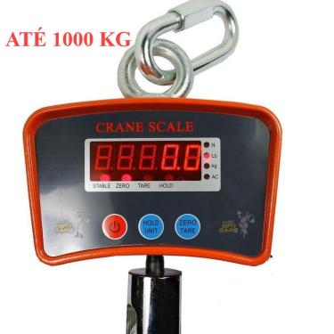 Imagem de Dinamômetro Digital de Gancho 1000 kg com Bateria Interna Recarregável e Display em LED...