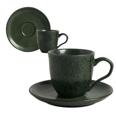 Imagem de Xícara de Café c/ Pires Bio Greenery Porto Brasil