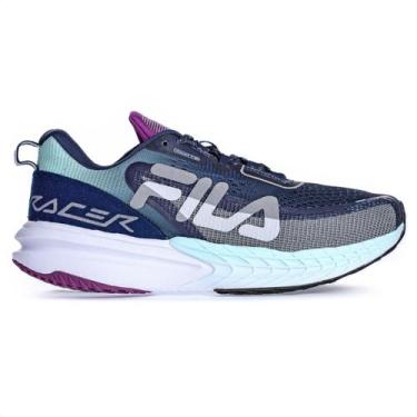 Imagem de Tênis Fila Racer T2 S Marinho Verde e Rosa - Feminino, 34, Marinho